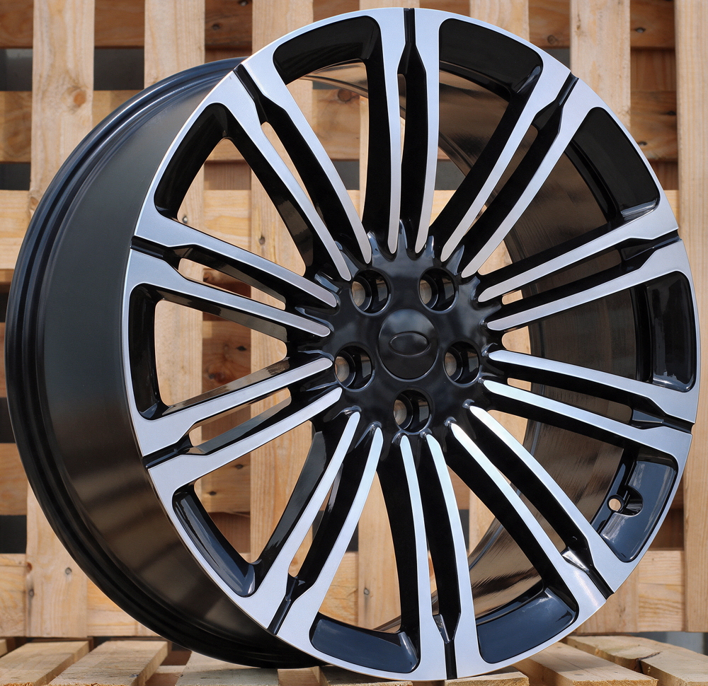 Diski R23 5x120 J9.5 ET42.5 RACINGLINE 3S1066V LANDROVER Black Polished