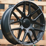 Diski R19 5×112 J8.5 ET36 RACINGLINE B1258 MERCEDES Black Half Matt +Polished Lip (Rear+Front)