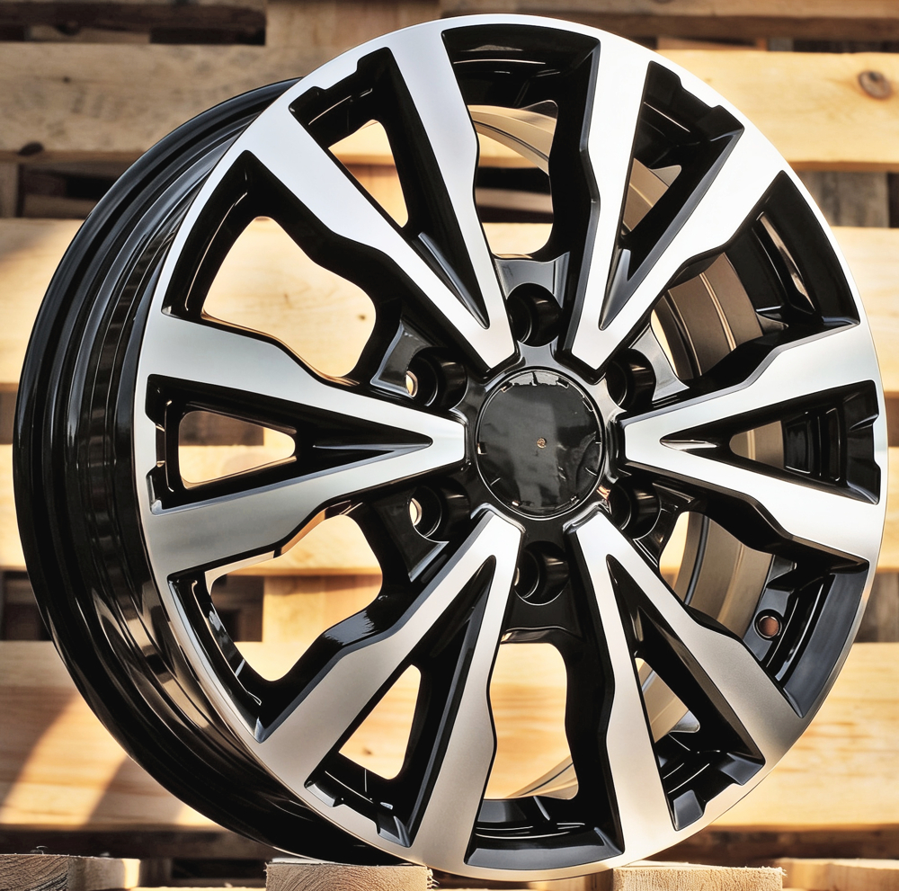 Diski R16 6x130 J6.5 ET54 RACINGLINE B3025 MERCEDES Black Polished (Hybrid Forged)