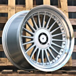 Diski R18 5×120 J8.5 ET20 RACINGLINE B1803 BMW Silver +Polished Lip (Rear+Front)