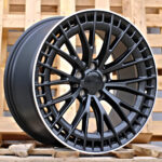 Diski R19 5×112 J9 ET30 RACINGLINE 3S1384 MERCEDES Black Half Matt +Polished Lip (Rear+Front) (Hybrid Forged)
