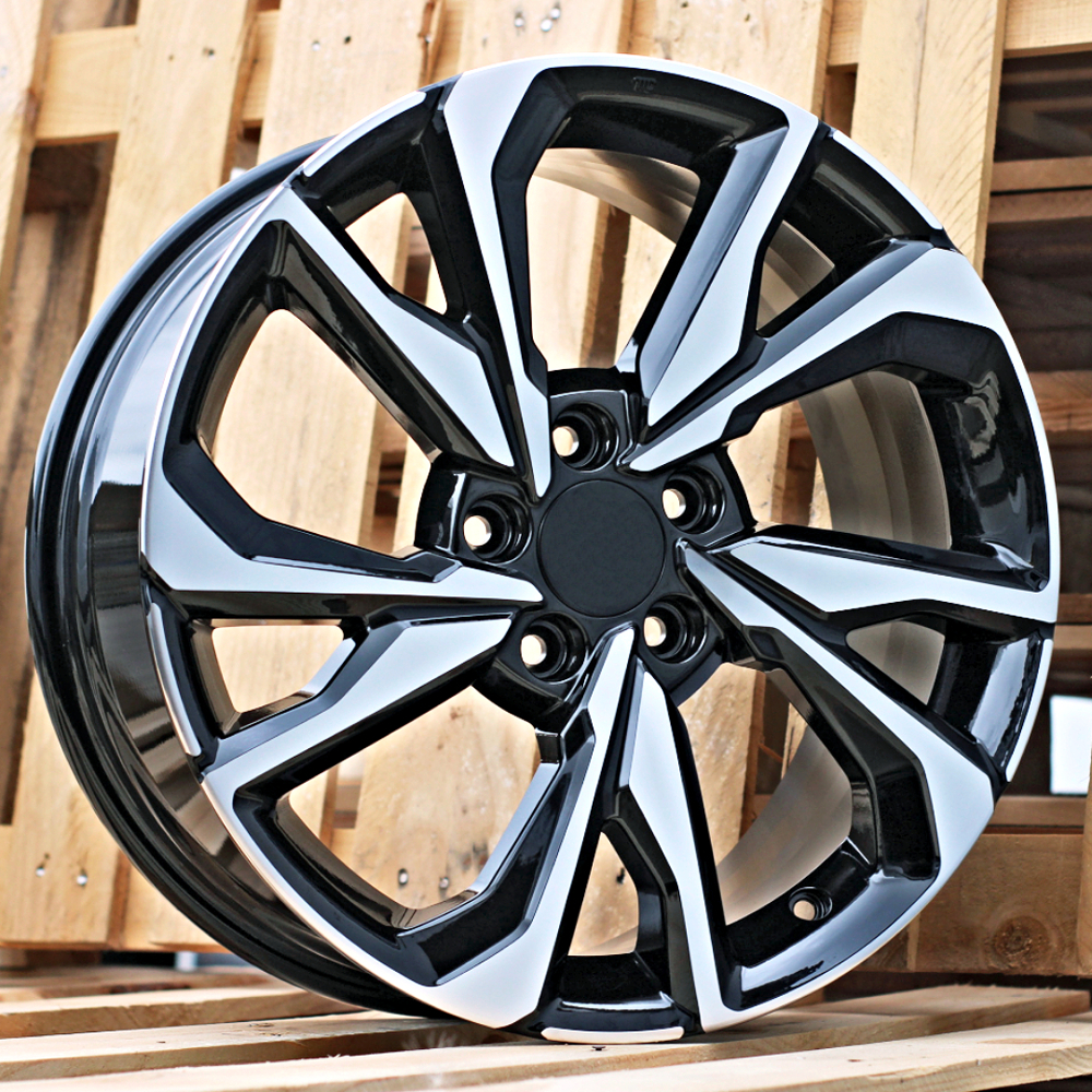 Diski R17 5x114.3 J7 ET45 RACINGLINE A5563 HONDA Black Polished