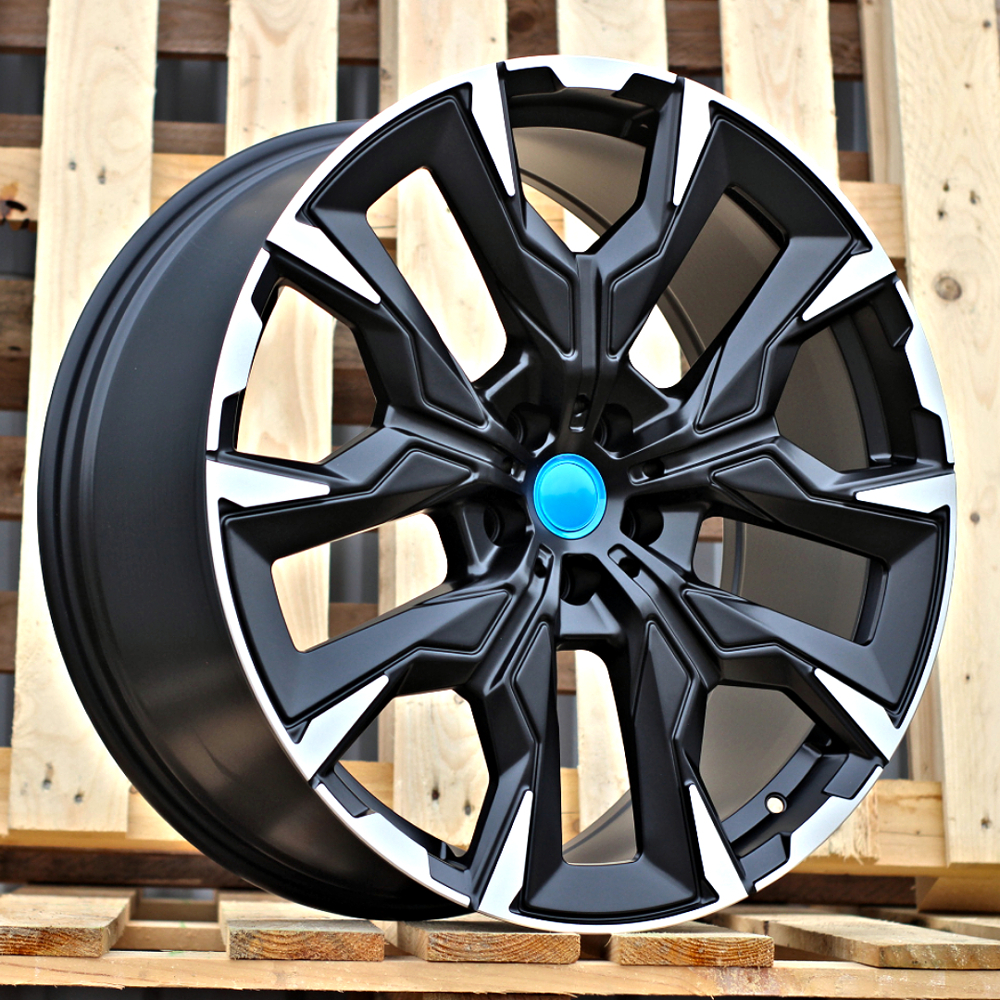 Diski R19 5x112 J8 ET30 RACINGLINE 3S1349 BMW Black Polished Half Matt (Rear+Front) (Hybrid Forged)