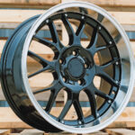 Diski R17 5×120 J7.5 ET35 RACINGLINE BY773 BMW Black +Polished Lip