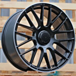Diski R18 5×112 J8 ET45 RACINGLINE B1268 MERCEDES Black Half Matt +Polished Lip (Hybrid Forged)
