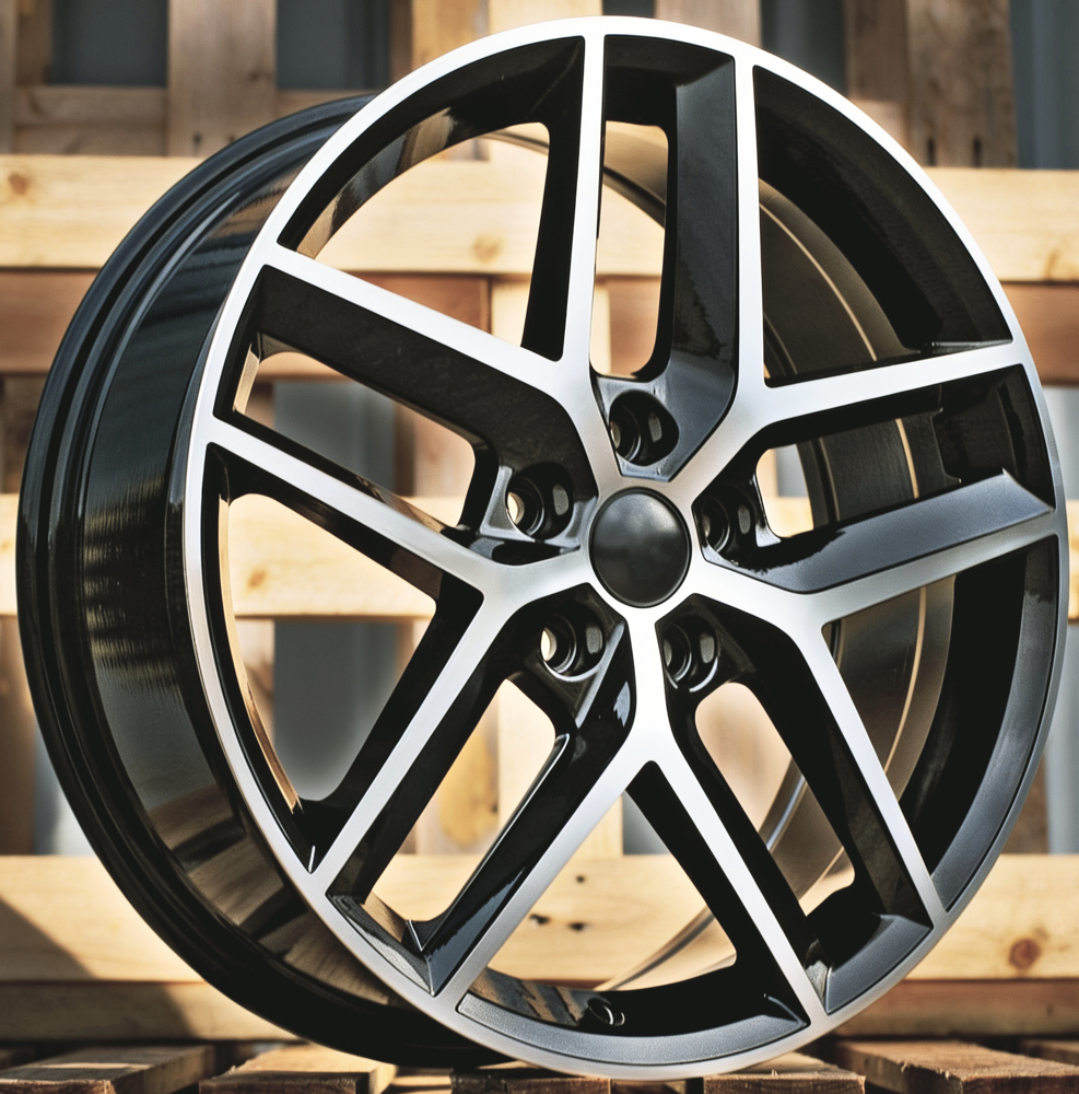 Diski R18 5x112 J7.5 ET51 RACINGLINE B1426 SEAT Black Polished
