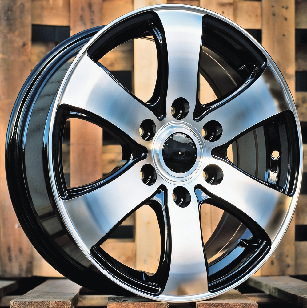 Diski R16 5x118 J7 ET50 OPEL BK747 Black Polished