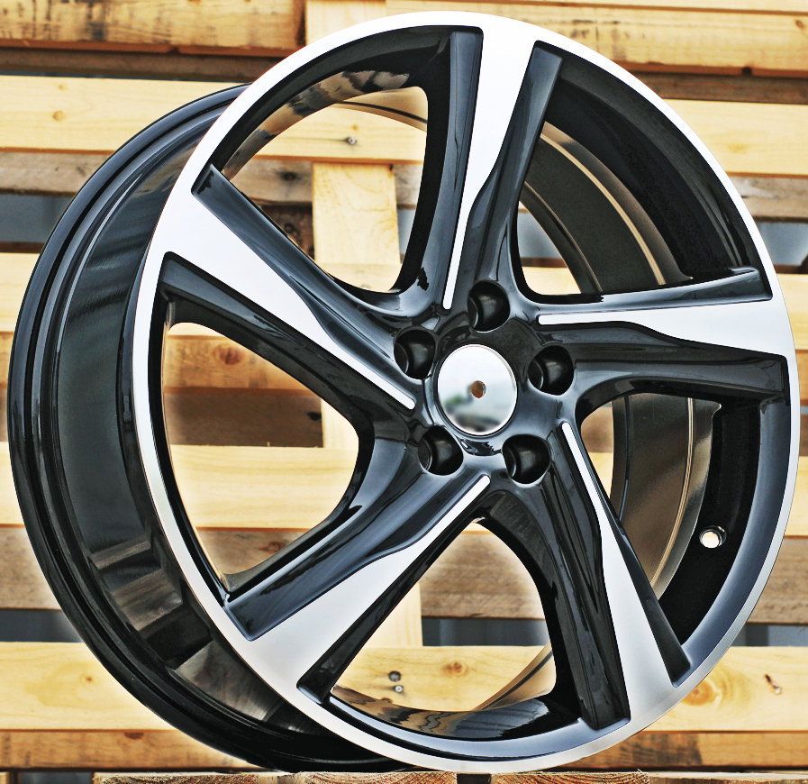 Diski R17 5x108 J7.5 ET50 RACINGLINE BY115 VOLVO Black Polished