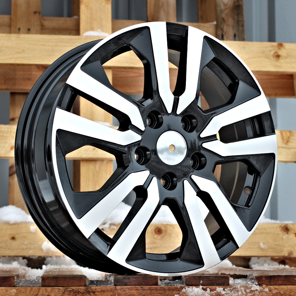 Diski R16 5x114.3 J6 ET50 RACINGLINE IN3516F RENAULT Black Polished (Hybrid Forged)