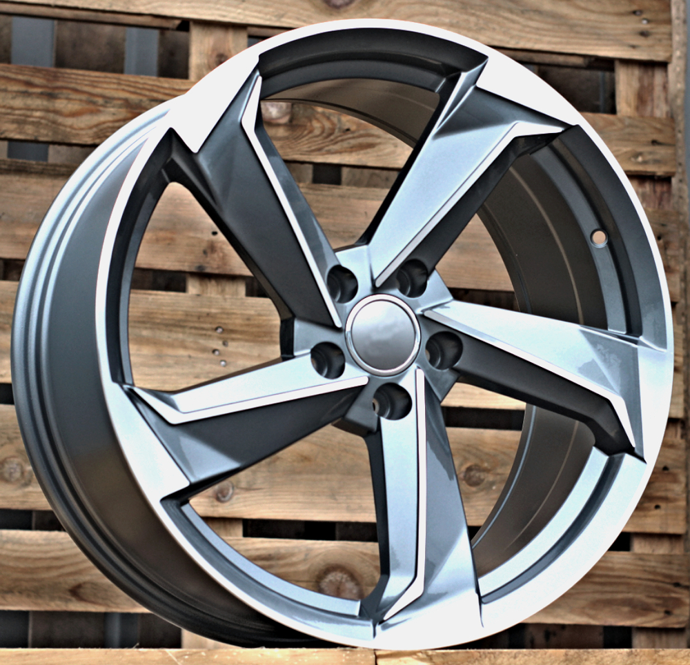 Diski R17 5x112 J7.5 ET40 RACINGLINE B5185 AUDI Grey Polished