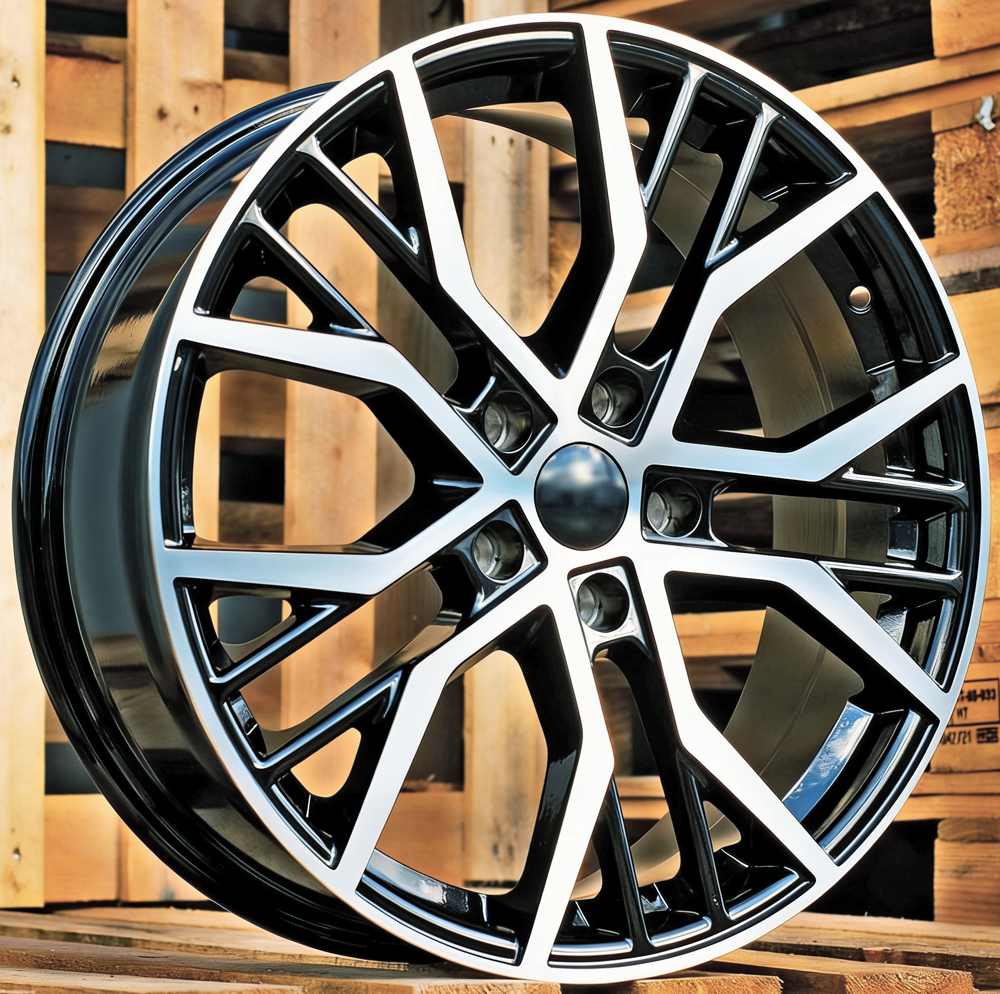 Diski R16 5x112 J7 ET45 RACINGLINE BK713 VW Black Polished (Hybrid Forged)