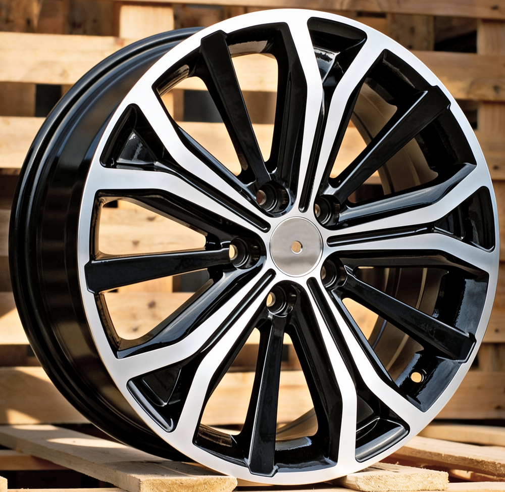 Diski R17 5x108 J7 ET46 RACINGLINE BK591 PEUGEOT Black Polished