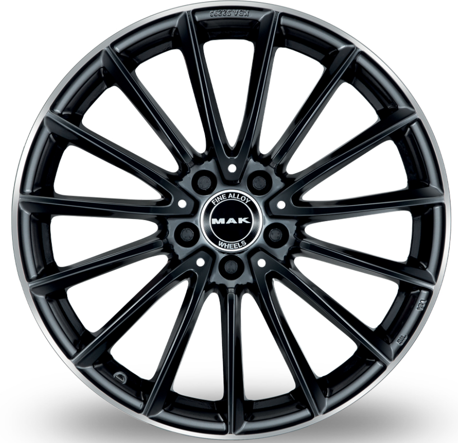 Diski R20 5x112 J9 ET50 MAK Komet Gloss Black Mirror Ring