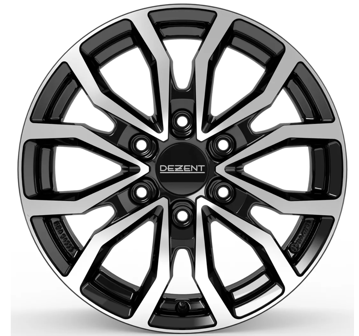 Diski R17 6x130 J6.5 ET54 Dezent KC dark Black/polished