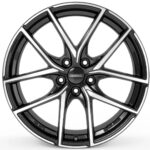 Diski R18 5×114.3 J7.5 ET55 Dezent TO dark Black/polished