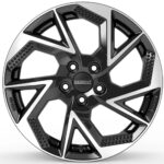 Diski R16 5×114.3 J6.5 ET45 Dezent AP dark Black/polished
